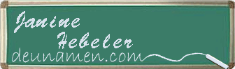 Janine Hebeler Visitenkarte